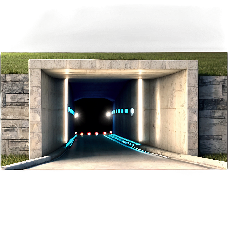 Download Tunnel With Led Lights Png 97 | Wallpapers.com