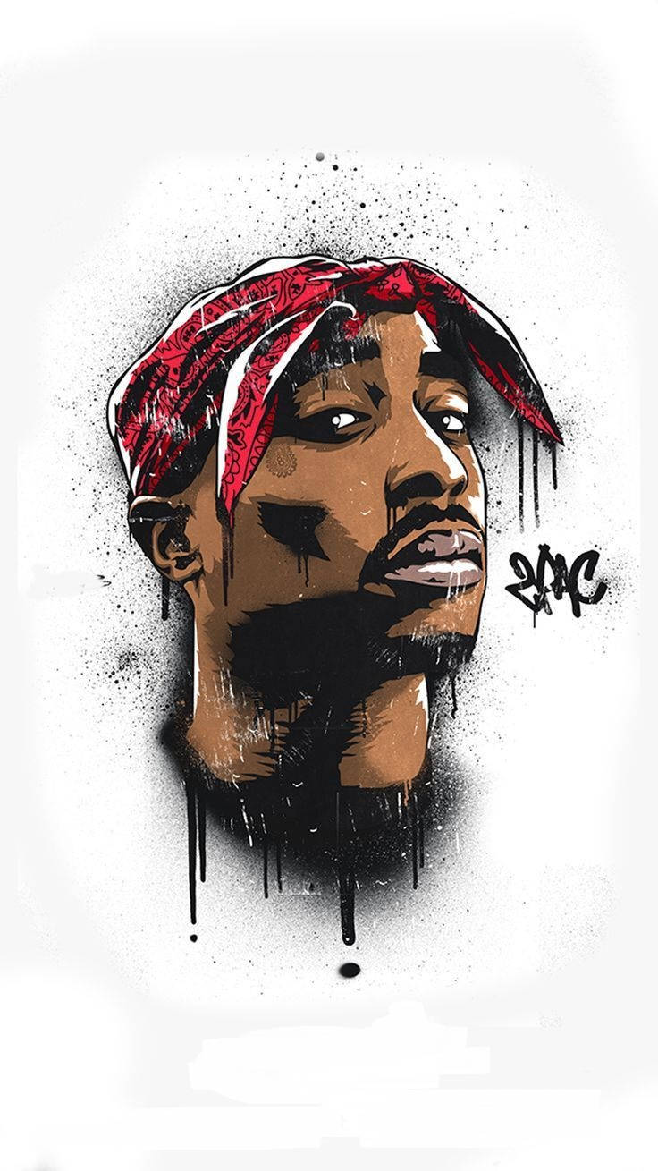 Tupac 2Pac Graffiti Art Wallpaper