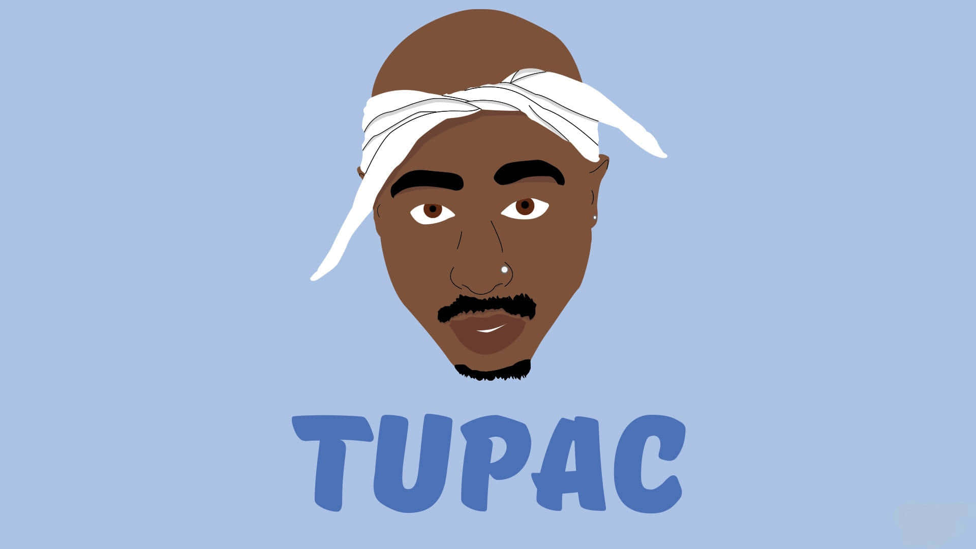 A Portrait of Tupac Shakur Wallpaper