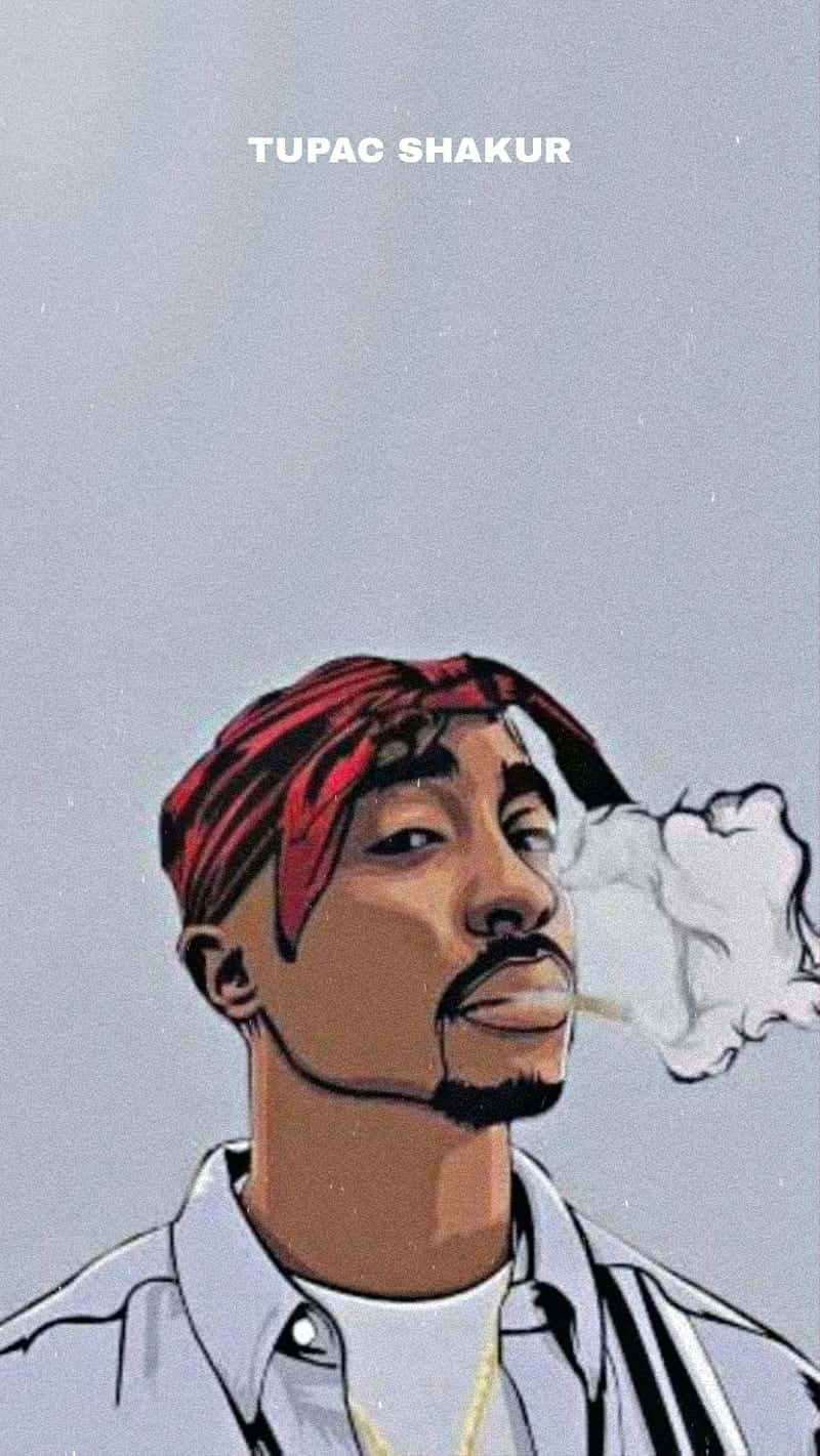 Download Tupac Cartoon Wallpaper 
