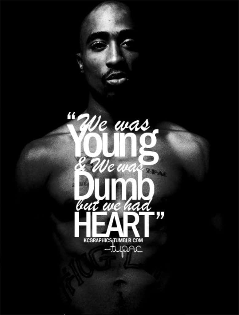 Show your love for Hip Hop's most iconic artist - Tupac - with this stylish wallpaper. Wallpaper