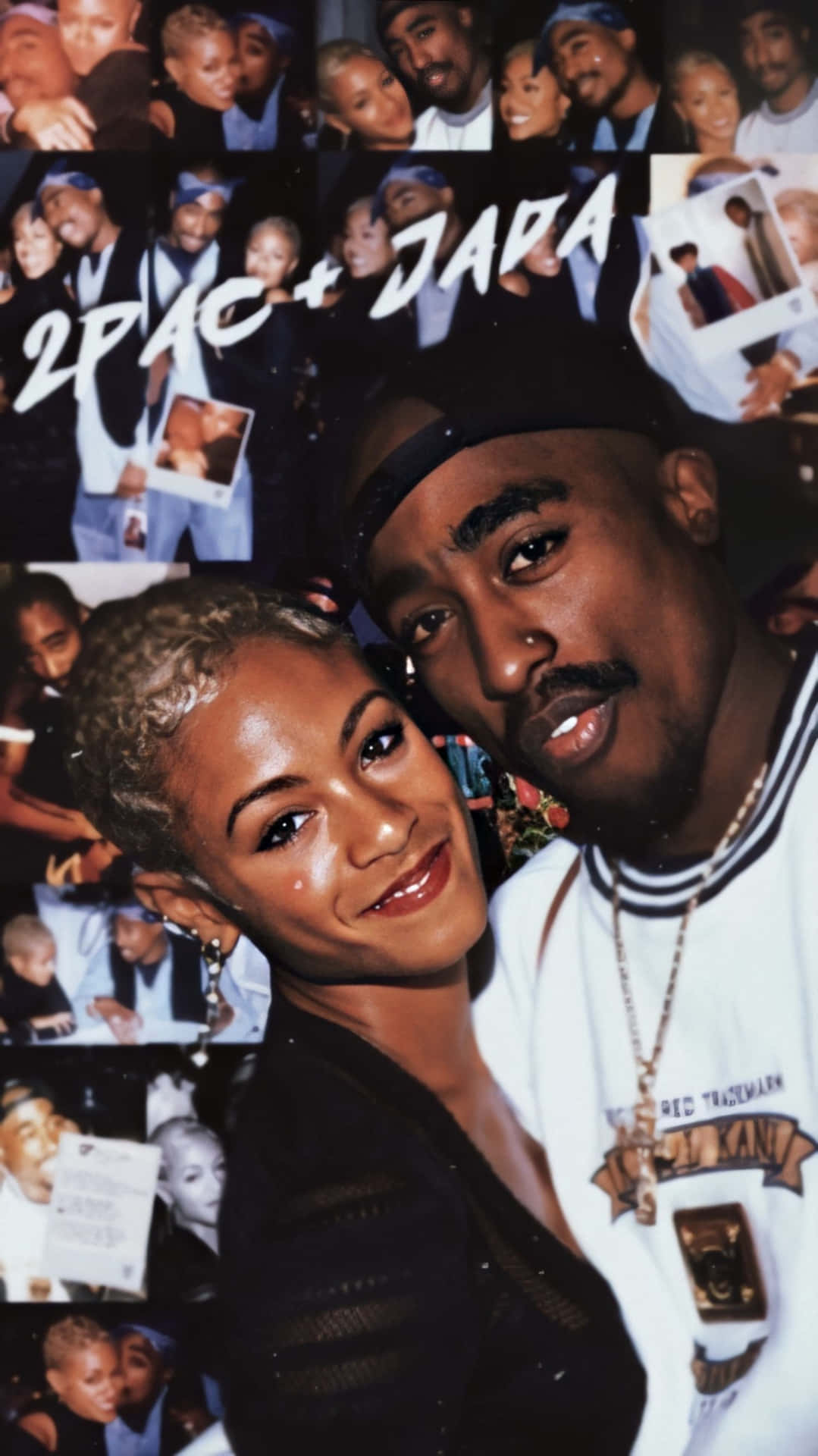 Collage Of Jada And Tupac Iphone Wallpaper