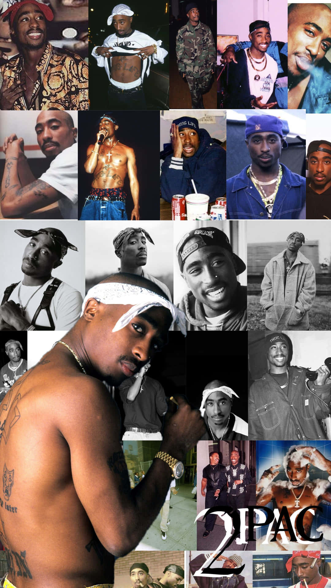 Turn your phone into a classic beauty with the Tupac iPhone Wallpaper Wallpaper