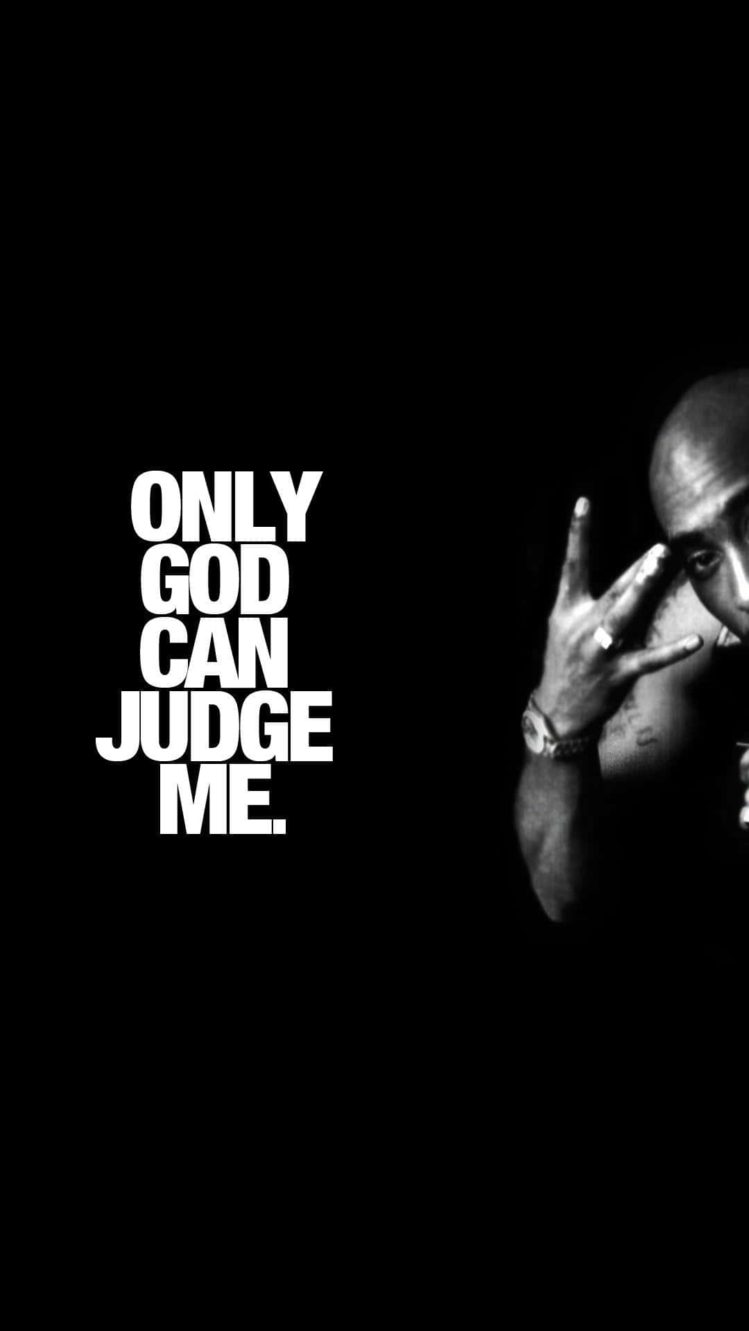 Citade Tupac Solo En Dios En El Iphone. Fondo de pantalla