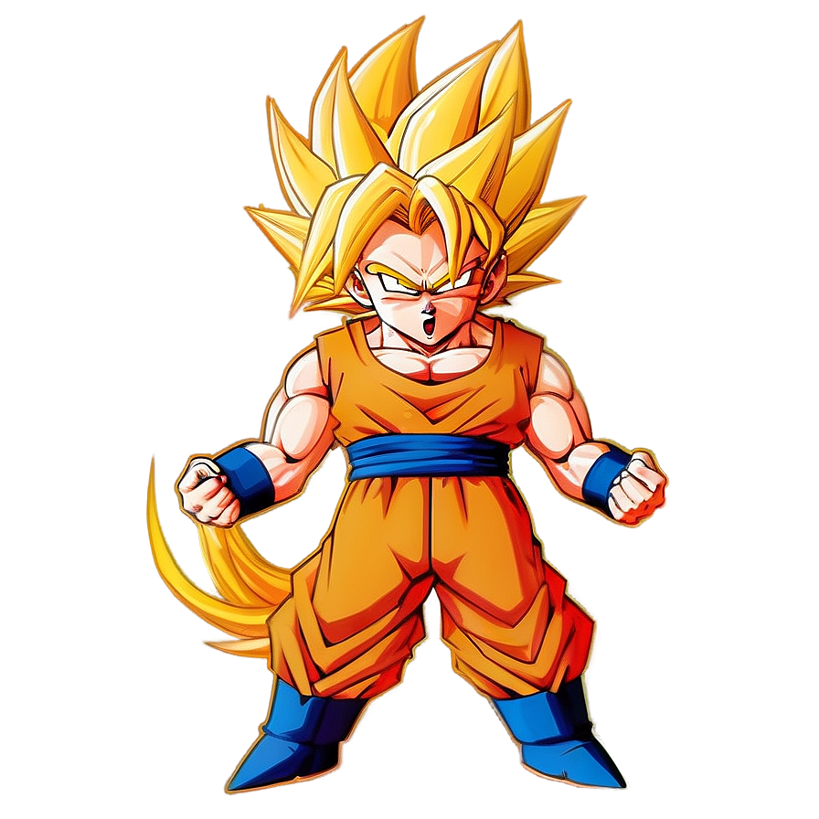 Turbo Super Saiyan Hair Png 06122024 PNG