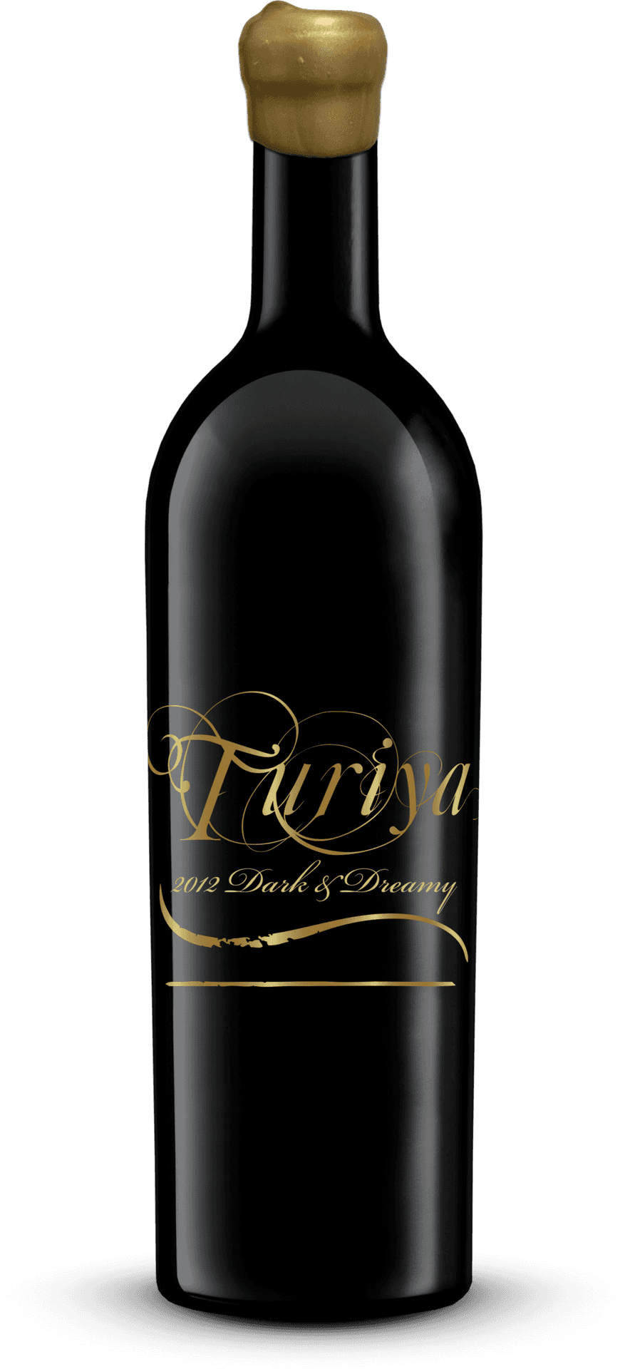 Turiya Wine Bottle2012 Darkand Dreamy PNG