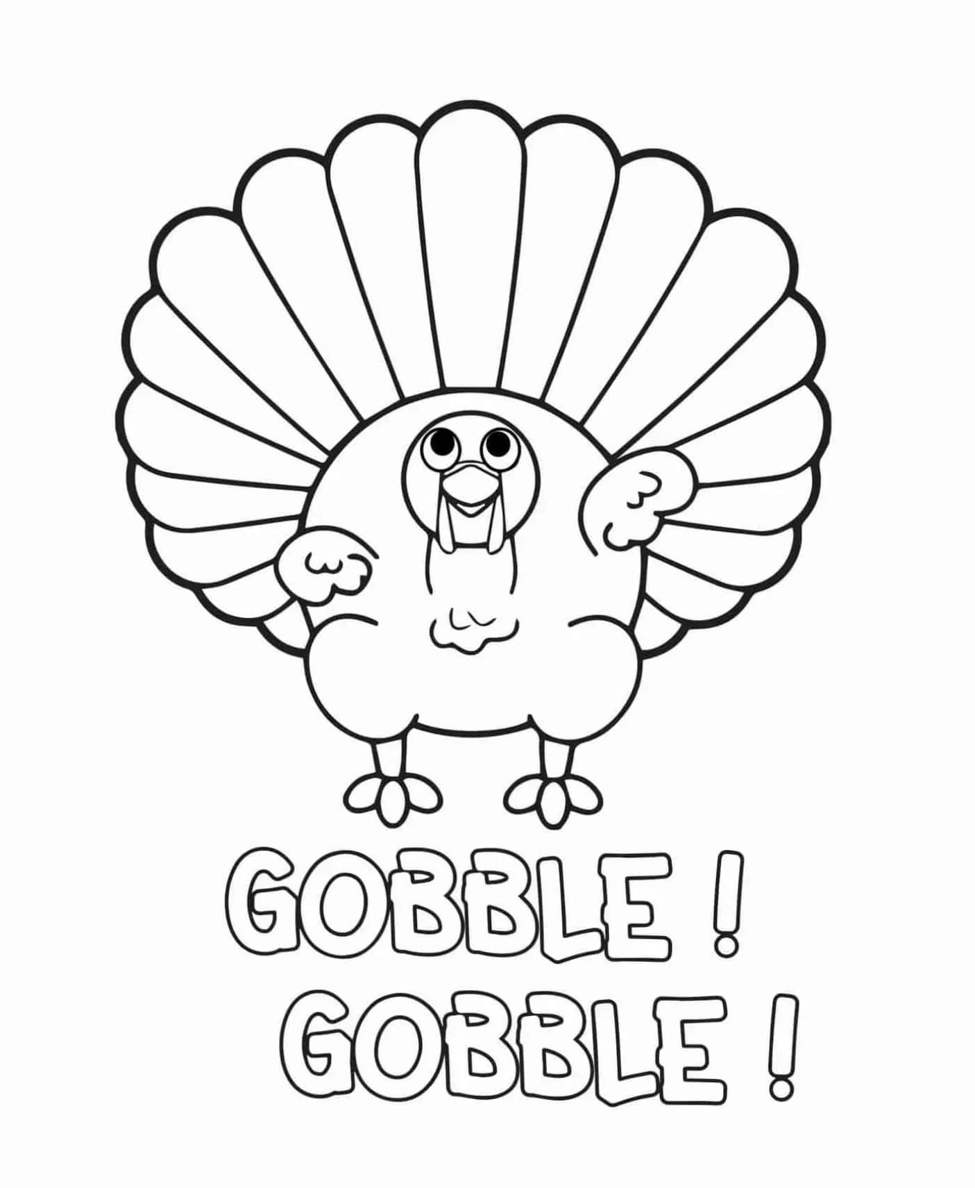 cute thanksgiving turkey coloring pages