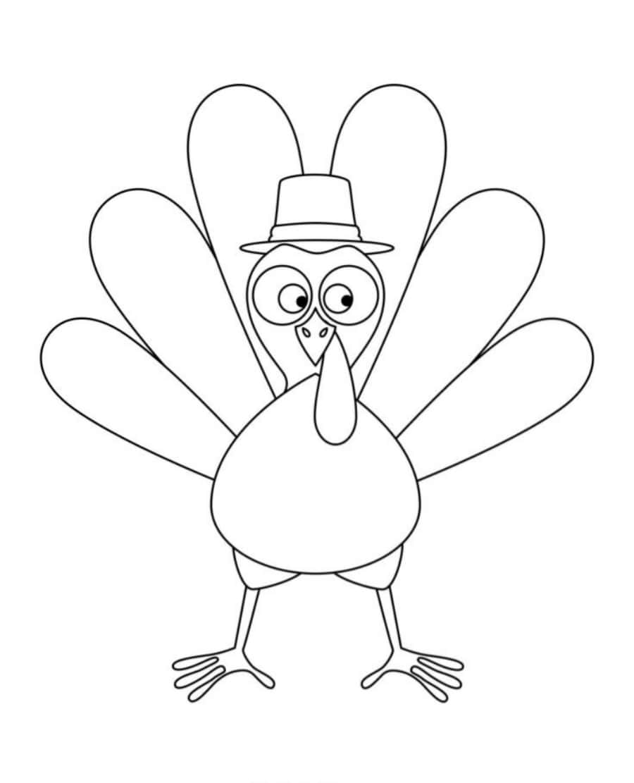 Coloring Paper With A Thanksgiving Turkey And Colored Pencils Background,  Coloring Turkey Pictures Background Image And Wallpaper for Free Download