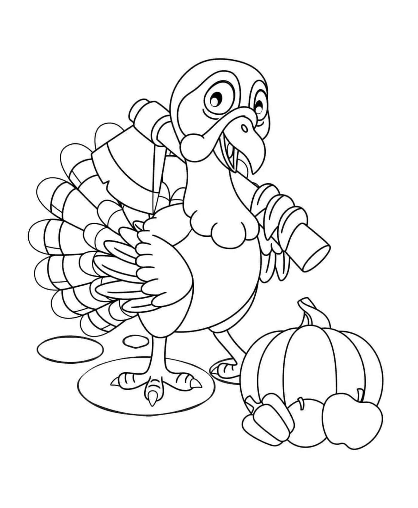 Celebrate Thanksgiving with a Fun Turkey Coloring!
