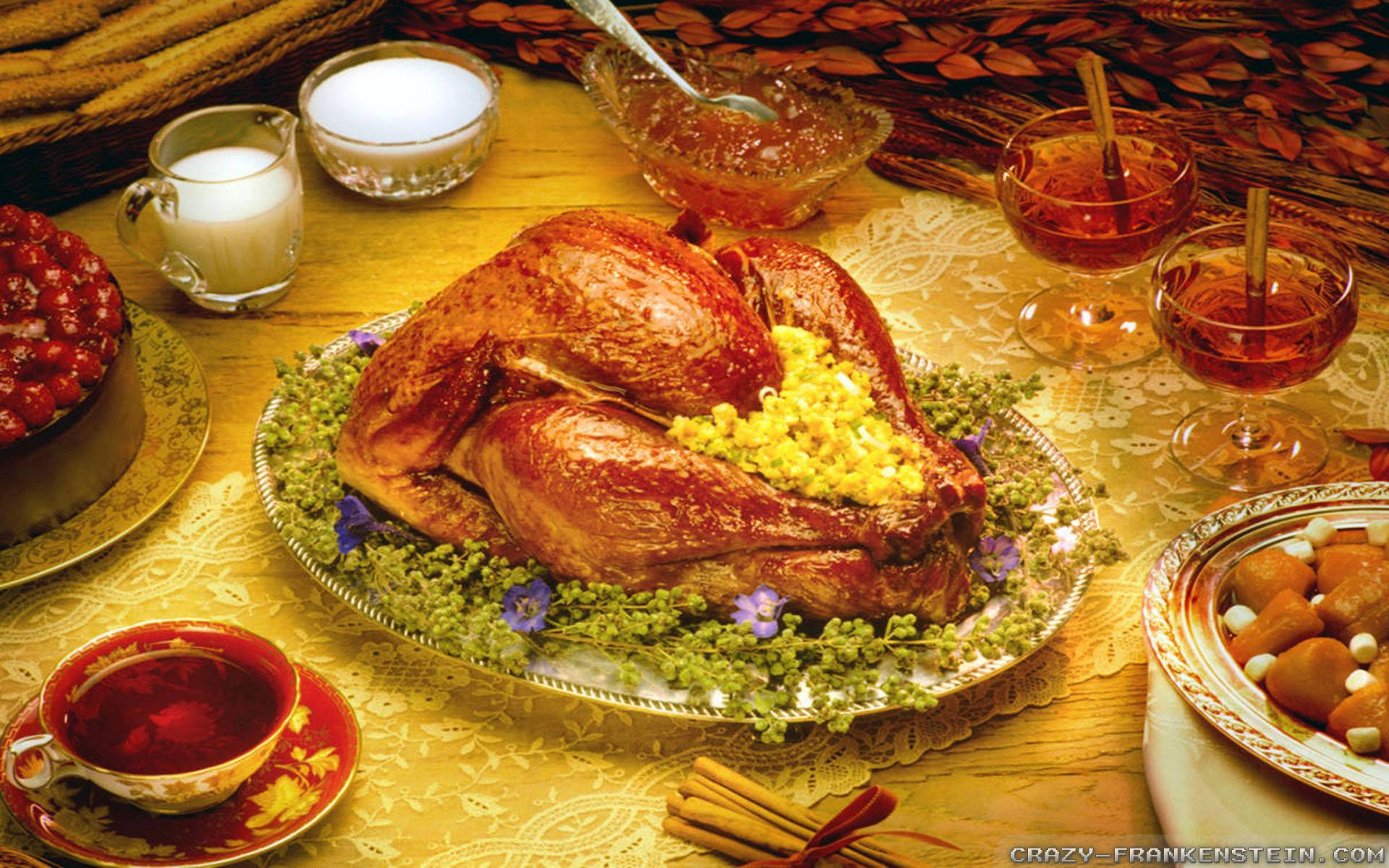 Celebrate Turkey Happy Thanksgiving Wallpaper
