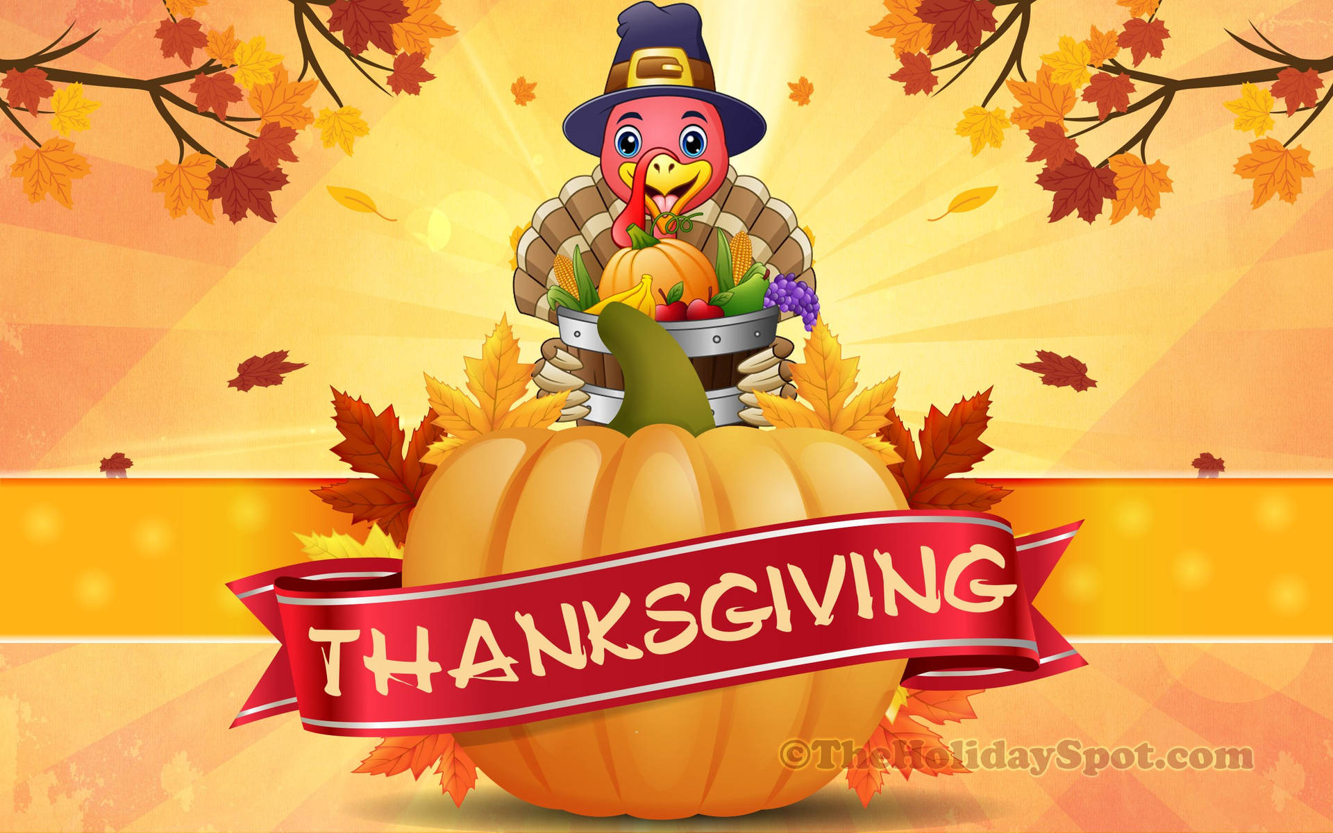 "Happy Thanksgiving from Turkey!" Wallpaper