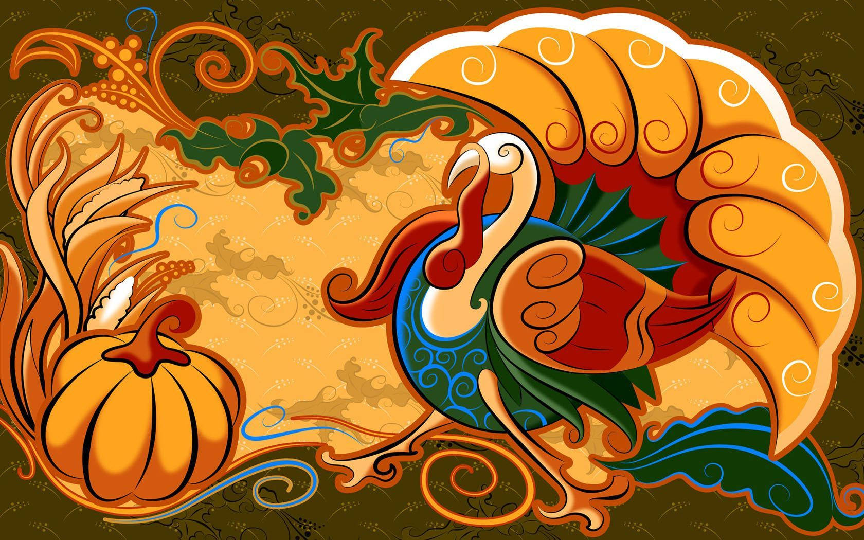Wishing You and Yours a Happy Thanksgiving in Turkey Wallpaper