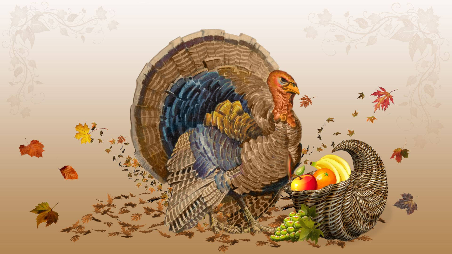 Celebrate the Thanksgiving Holiday with a Delicious Traditionally Roasted Turkey! Wallpaper