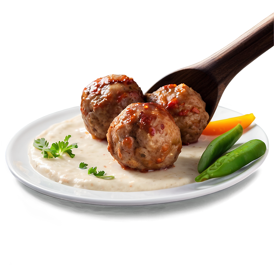 Turkey Meatball Serving Png 06242024 PNG