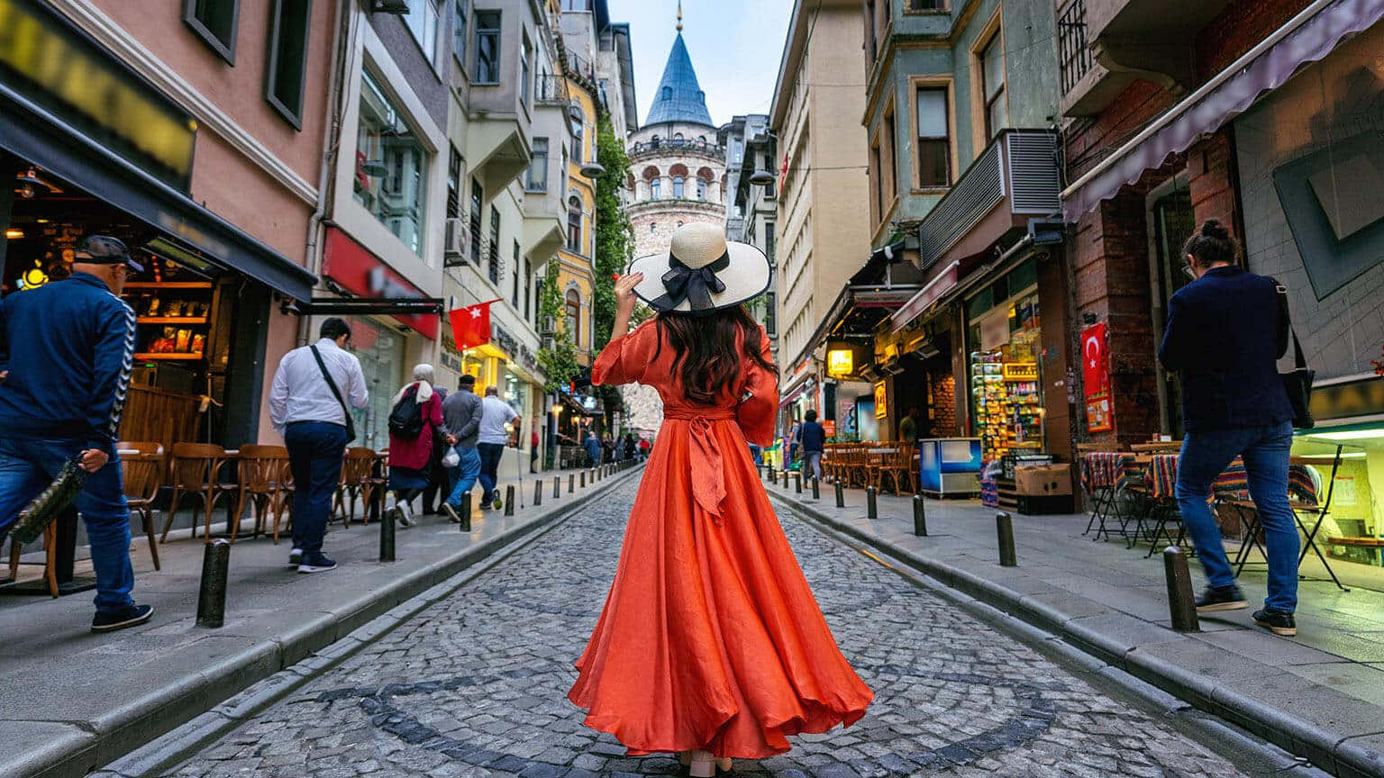 Skønheden af Istanbul, Tyrkiet er fanget i denne smukke tapet.