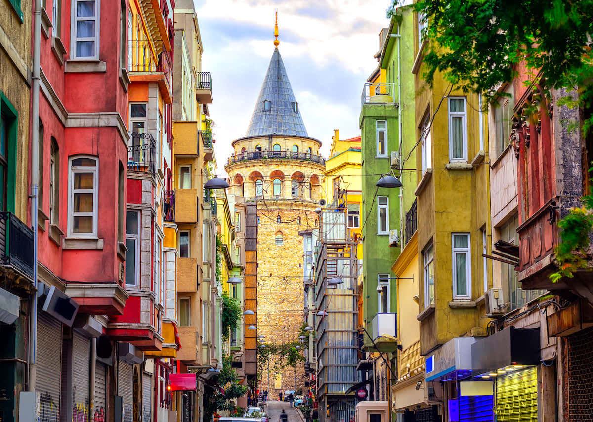 Traditionel ottomansk arkitektur fra Istanbul, Tyrkiet.