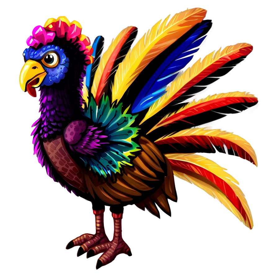 Turkey With Feathers Png 44 PNG