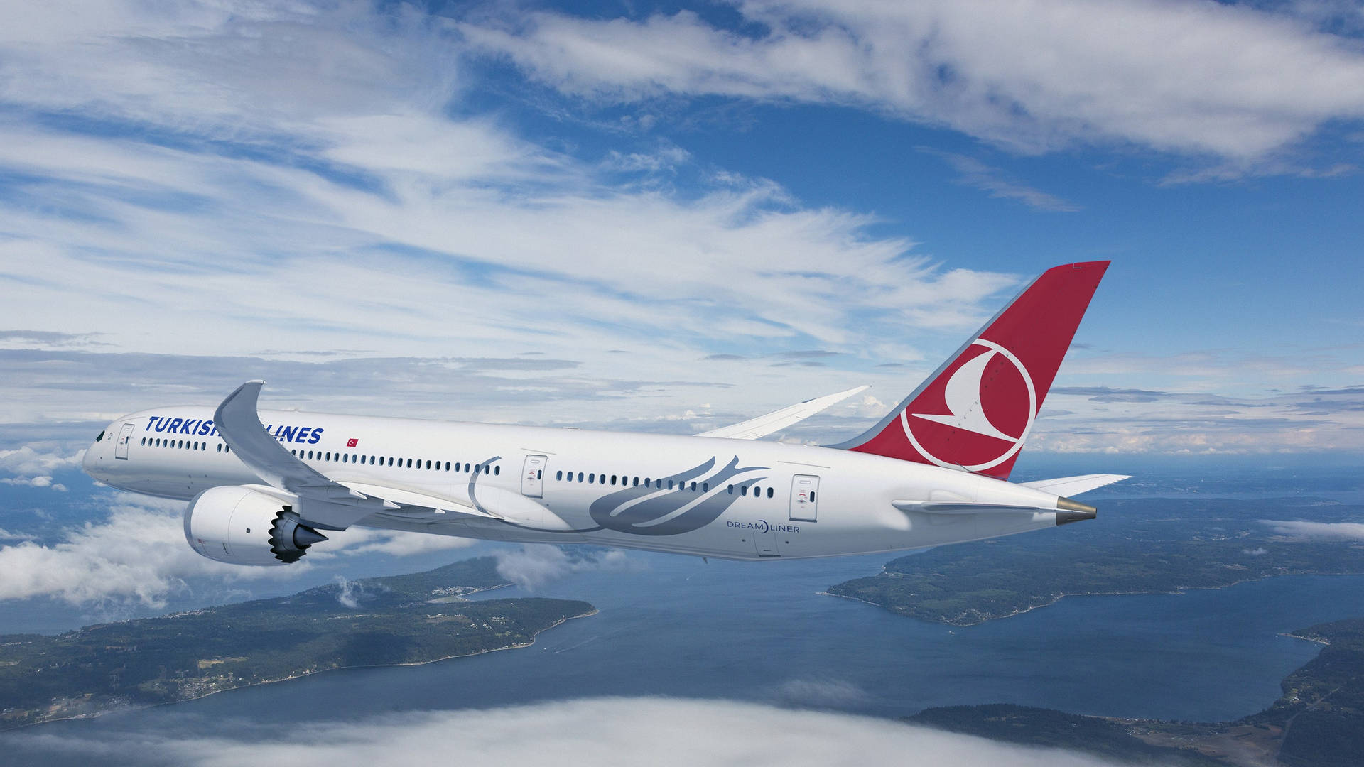 Turkishairlines 787-9 Dreamliner Fondo de pantalla