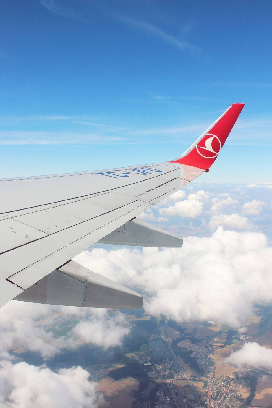 Turkishairlines Flügel Eines Flugzeugs Wallpaper