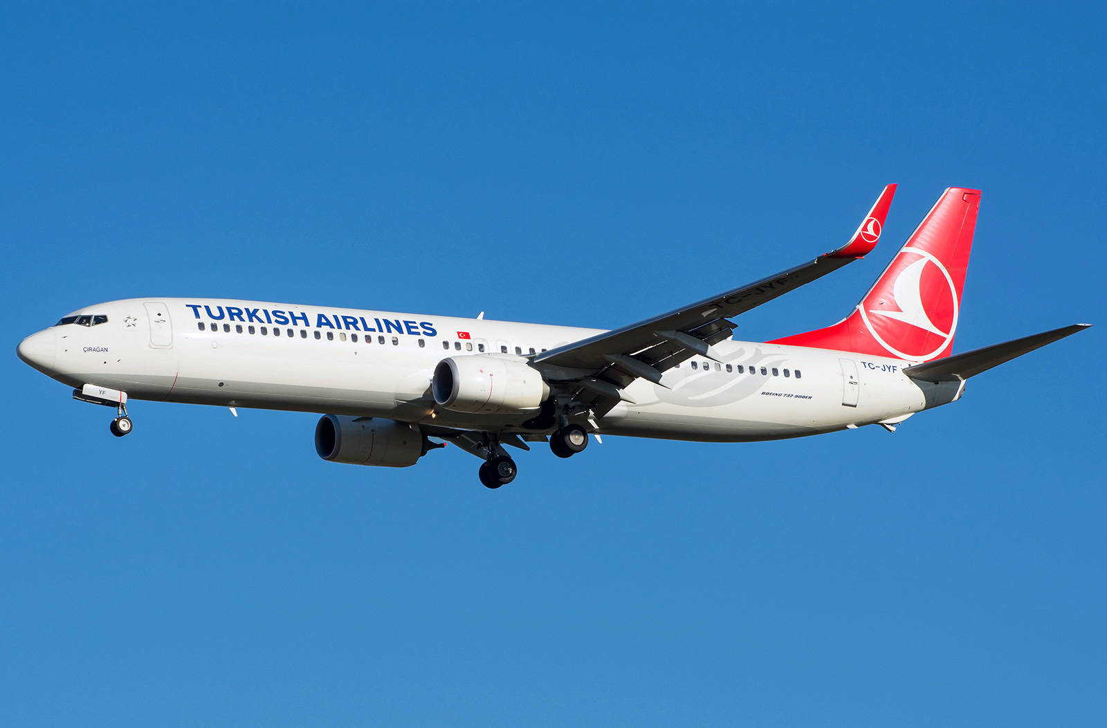 Turkishairlines Boeing 737-9f2 Fondo de pantalla