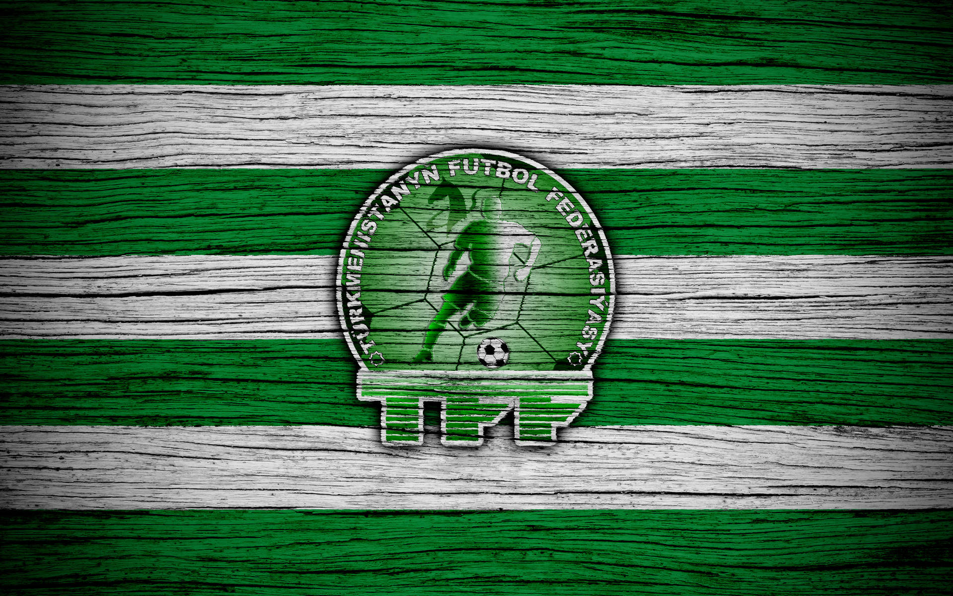 Federaciónde Fútbol De Turkmenistán De Madera Fondo de pantalla