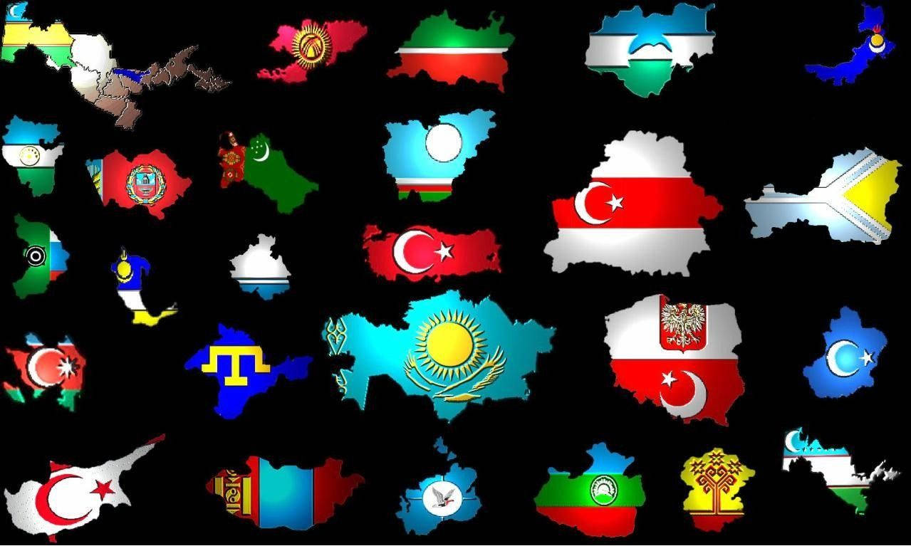 Turkmenistan I Flag Samling Wallpaper