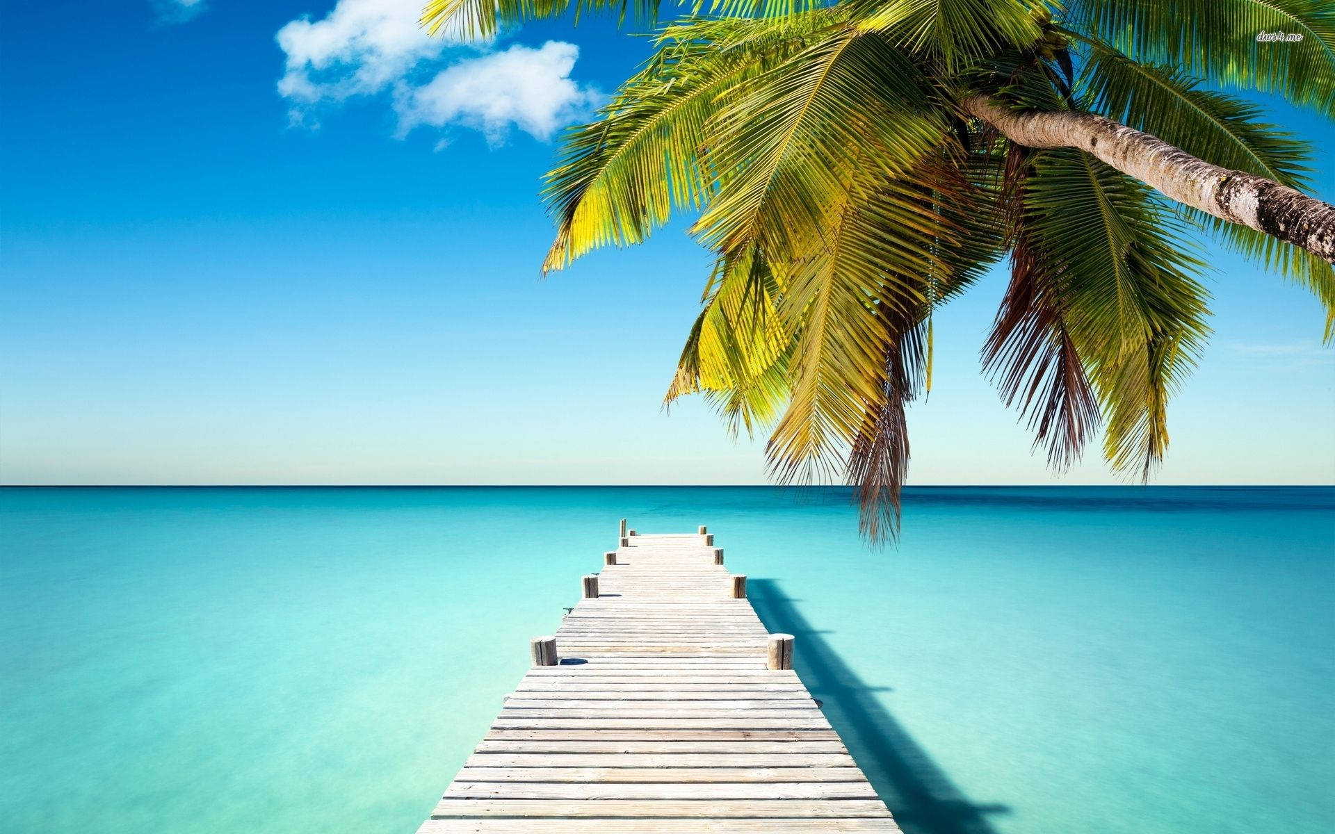 Alluring Azure Waters of Turks and Caicos Wallpaper