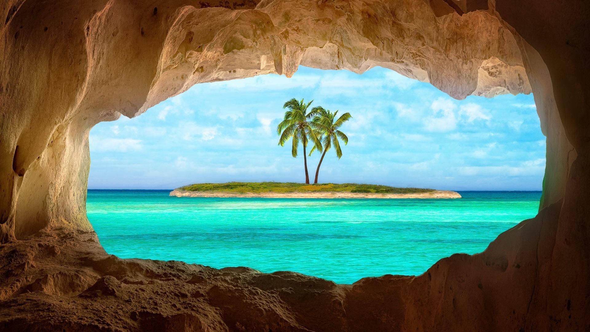 Turks And Caicos Cave Frame Wallpaper