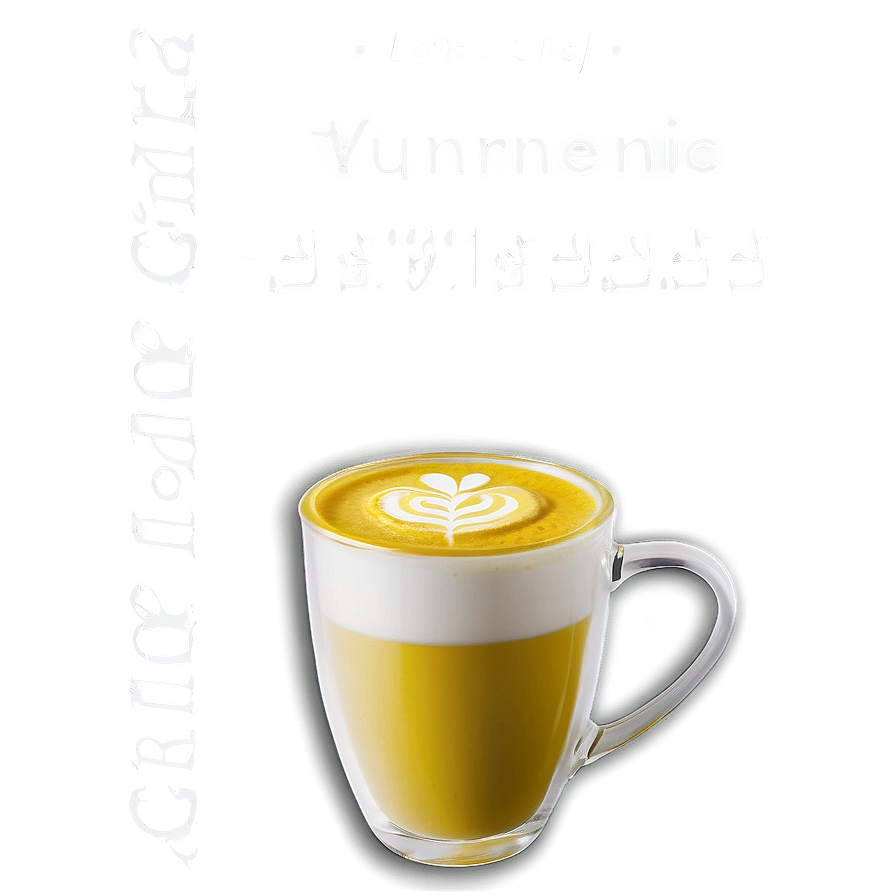 Turmeric Latte Golden Png Eyx79 PNG