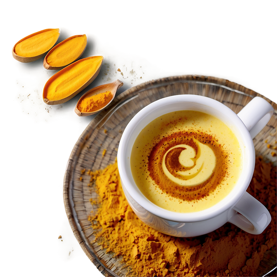 Turmeric Latte Golden Png Oye5 PNG