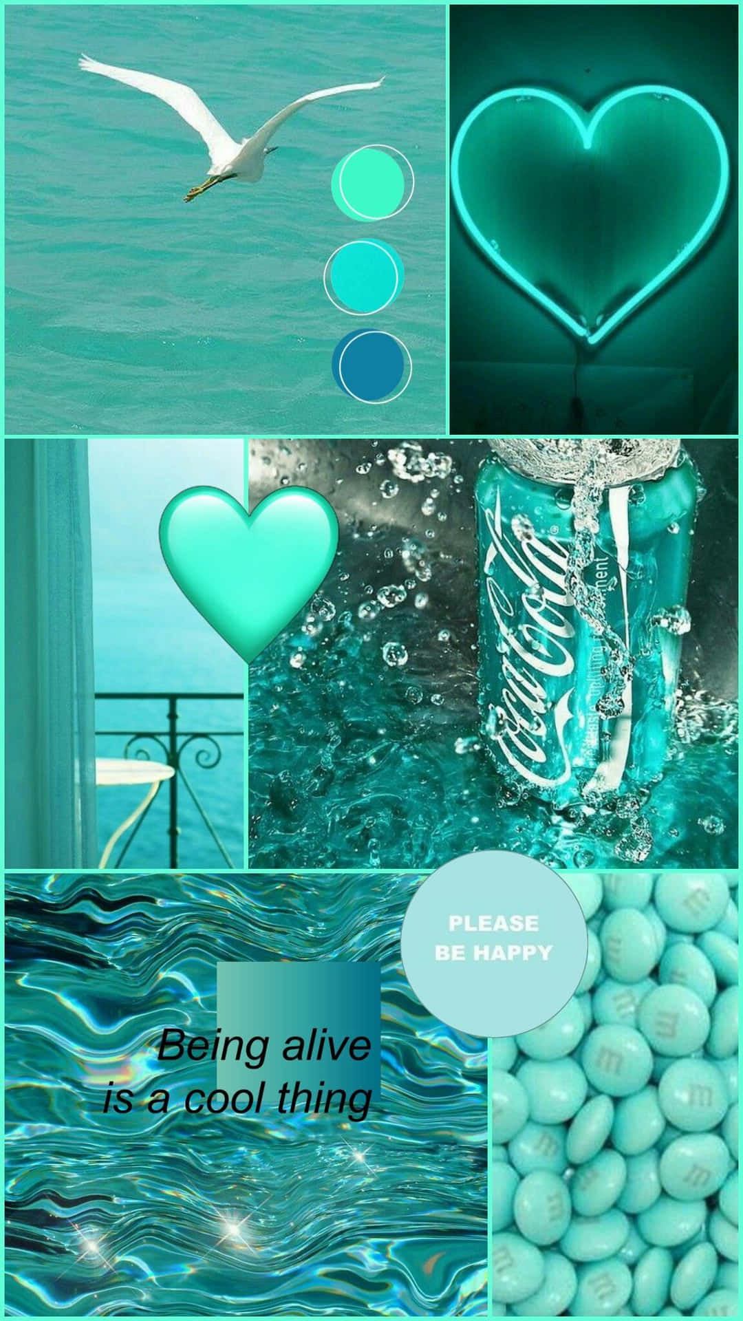 Experience life in beautiful turquoise Wallpaper