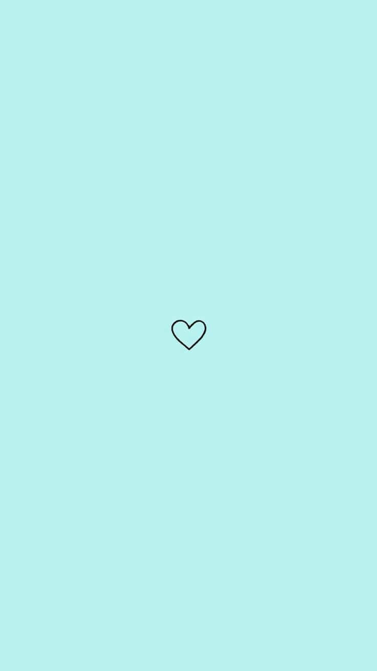 Download Turquoise Aesthetic Heart Wallpaper | Wallpapers.com