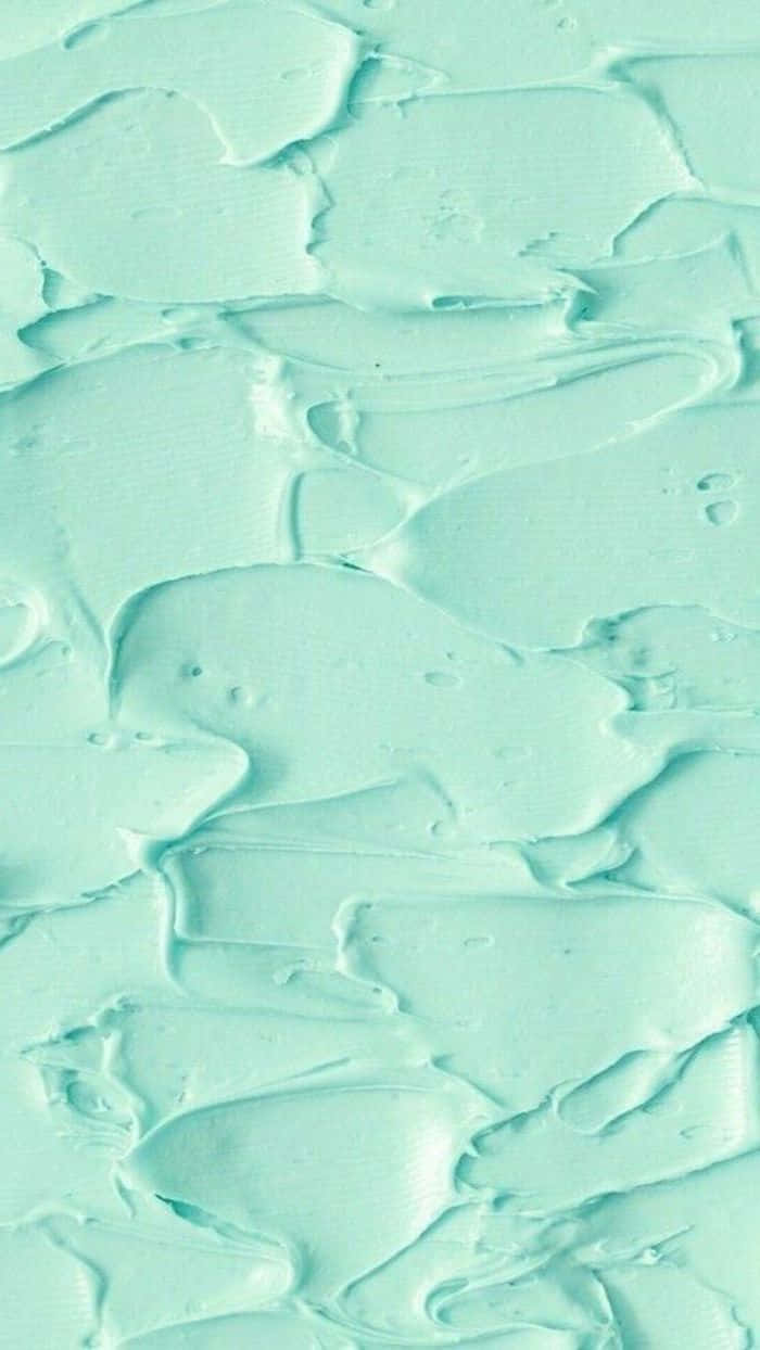 A Close Up Of A Green Paint Texture Wallpaper