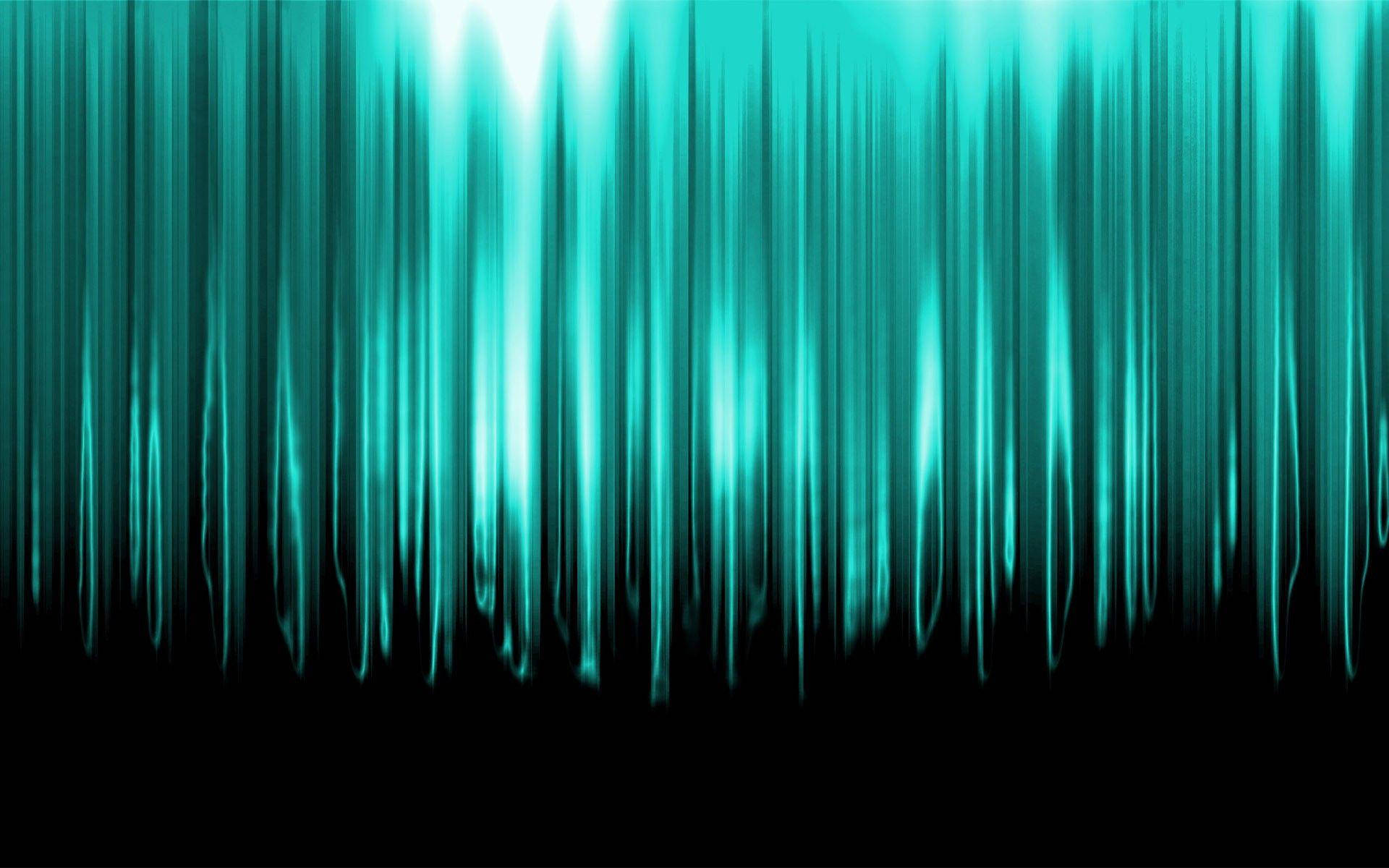 Turquoise Audio Wave Form Wallpaper