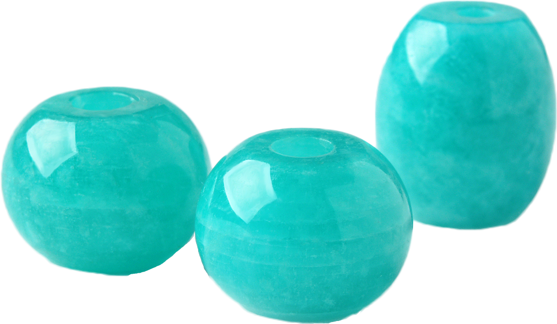 Turquoise Jade Beads Transparent Background PNG