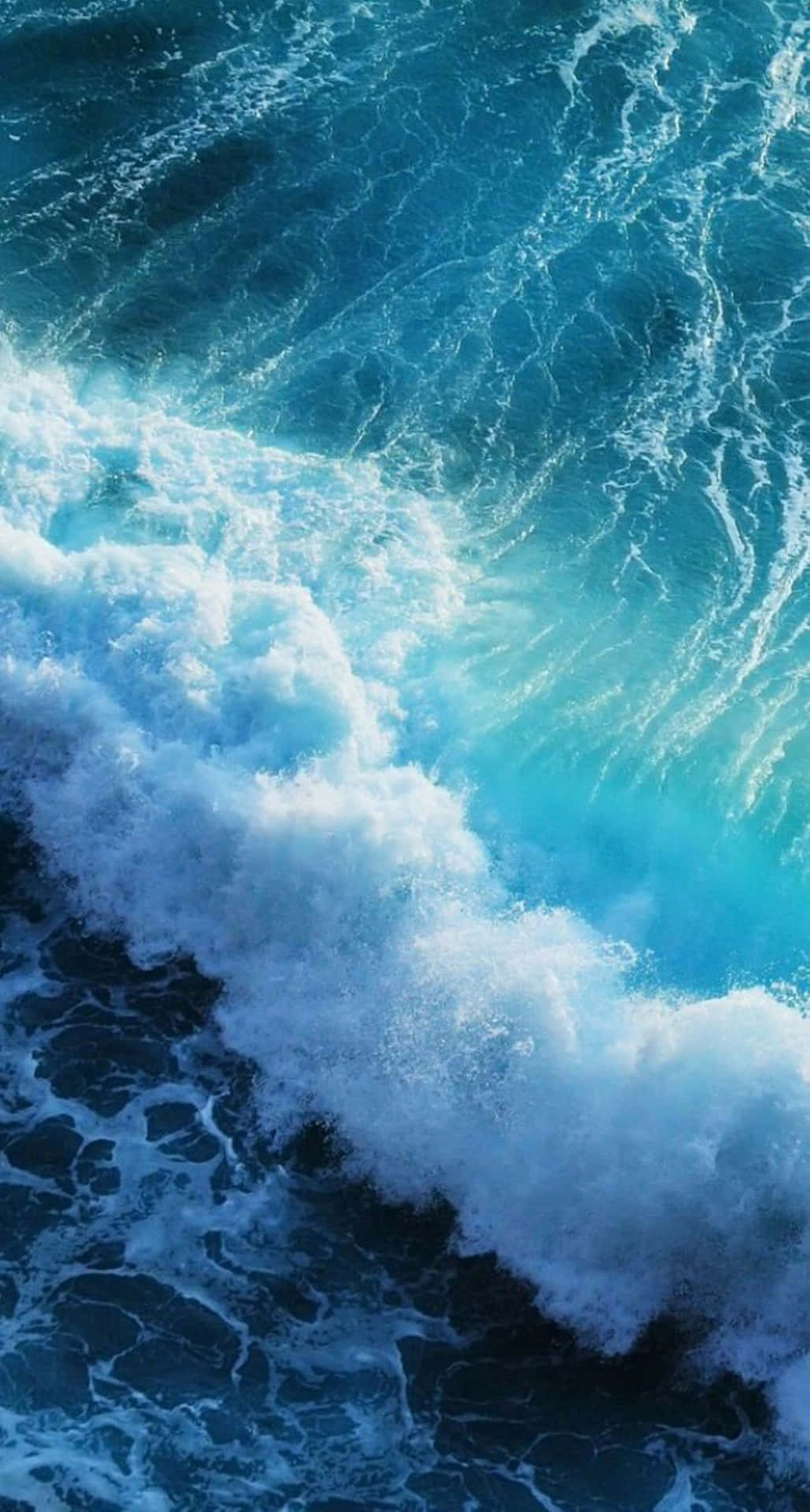 Turquoise_ Ocean_ Waves_4 K_ U H D Wallpaper