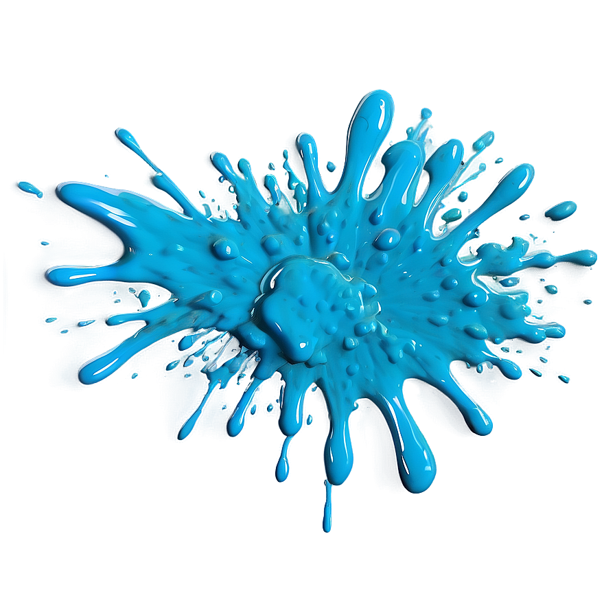Turquoise Paint Splash Png Opr PNG