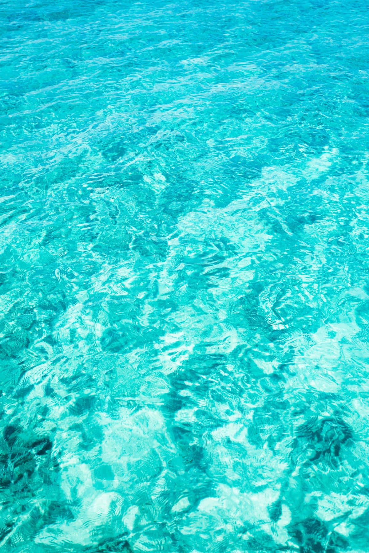 Turquoise Water Ripples Texture Wallpaper