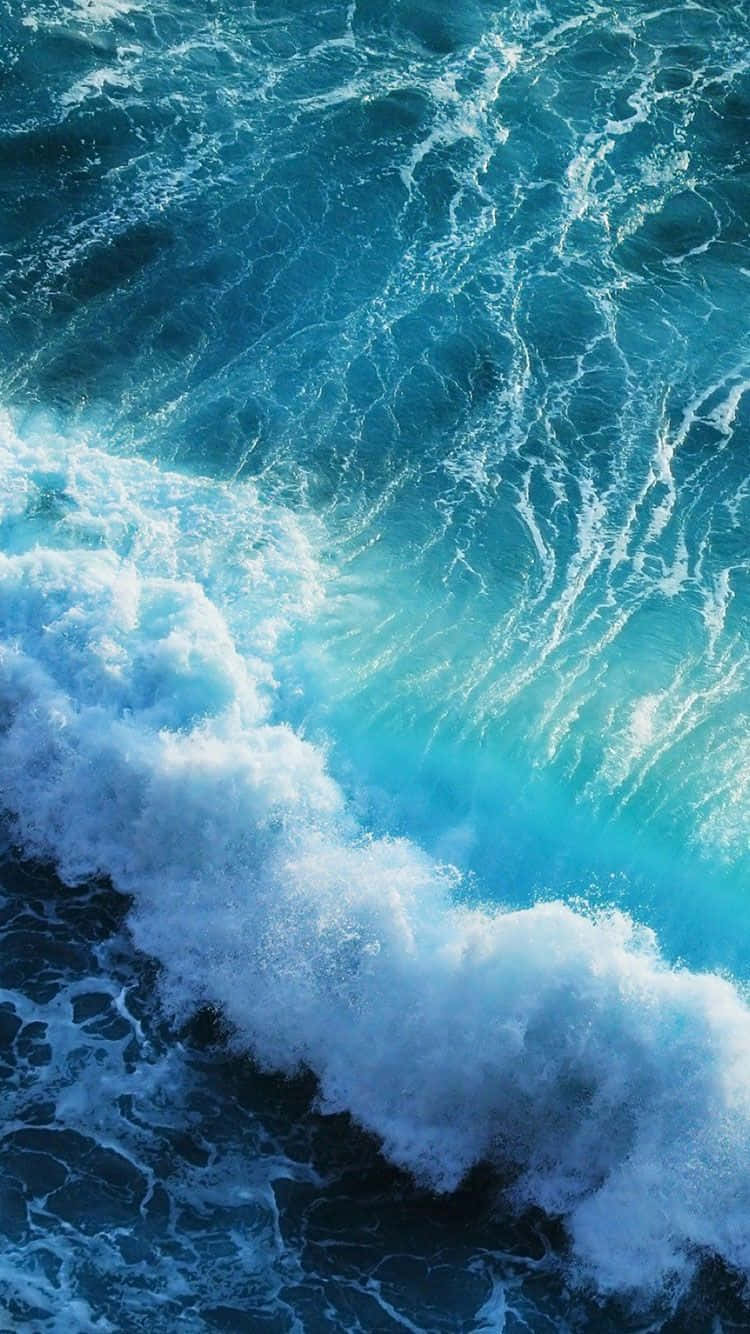 Turquoise Waves4 K Ultra H D Wallpaper