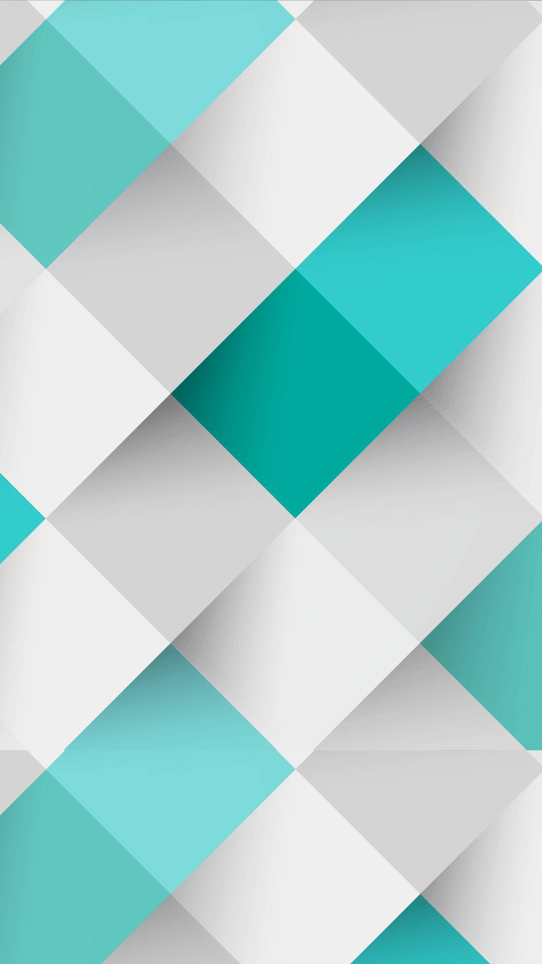Turquoise White Tiles 3d Android Phone Wallpaper