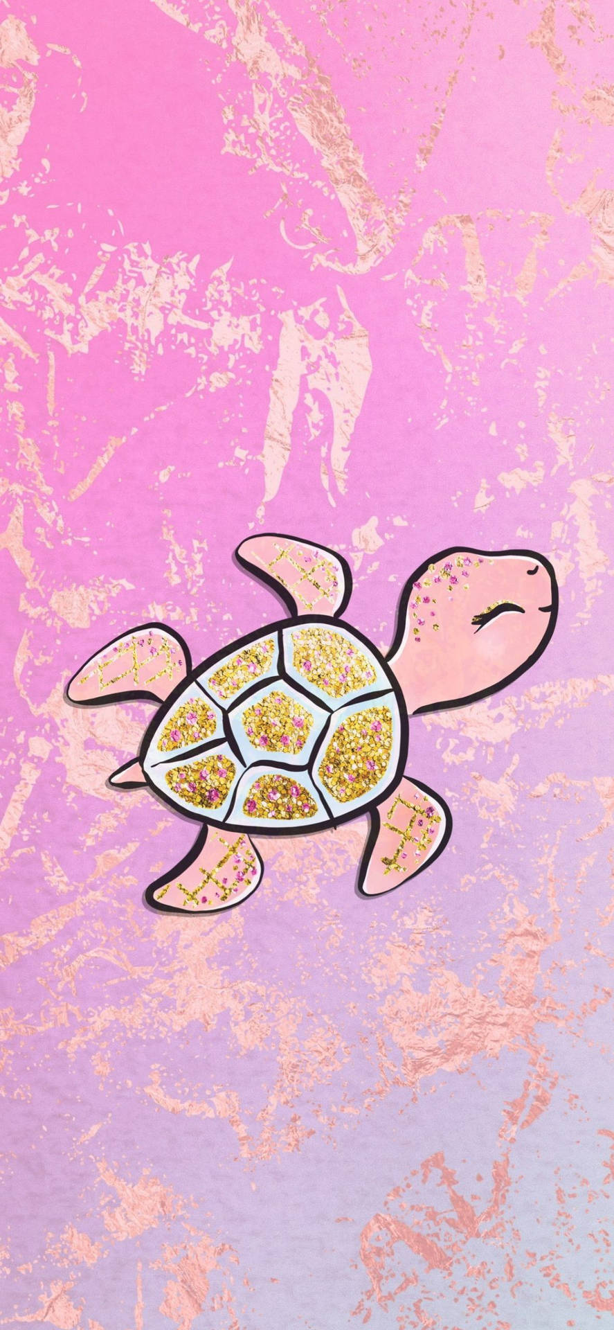 Skildpadde Kunstværk Wallpaper