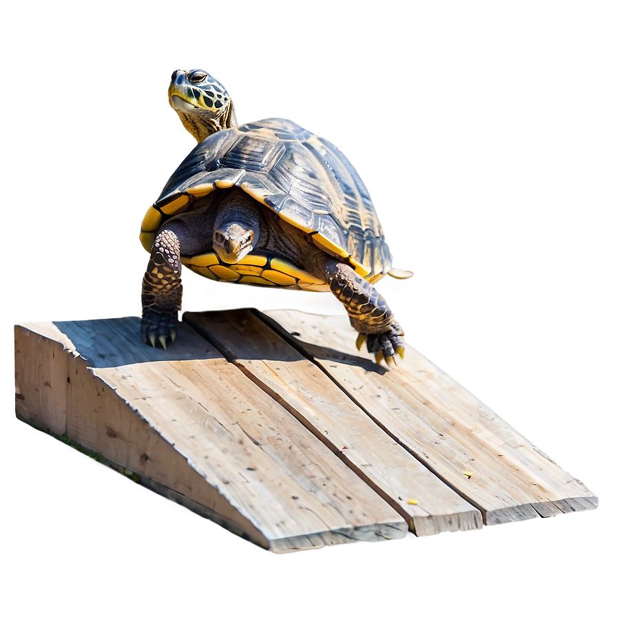 Turtle Climbing Over Obstacle Png Fen PNG