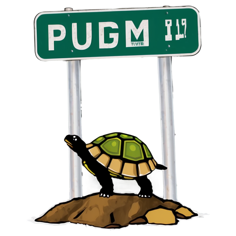 Turtle Crossing Road Sign Png 88 PNG