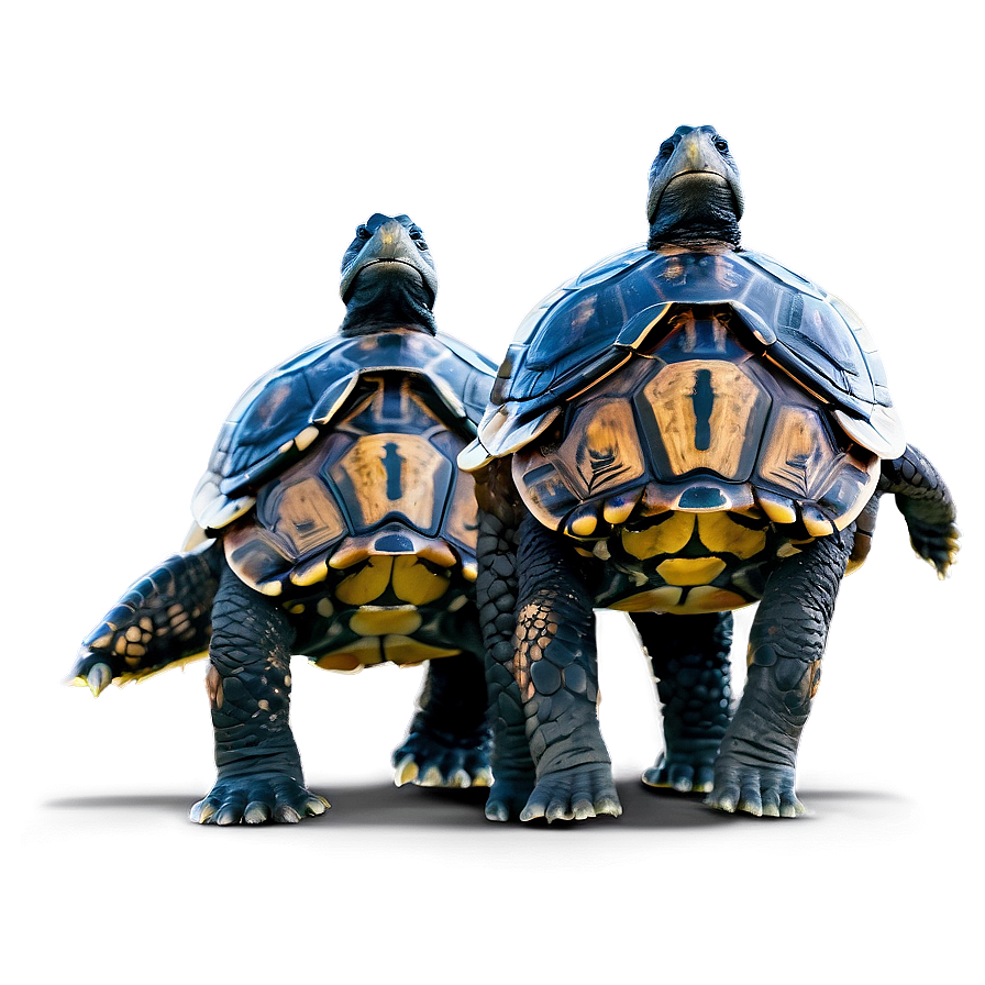 Turtle Family Walking Together Png Eql2 PNG