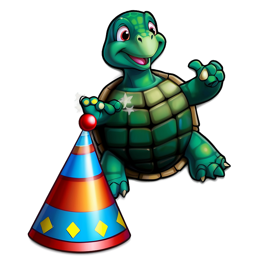 Turtle In A Party Hat Png 68 PNG