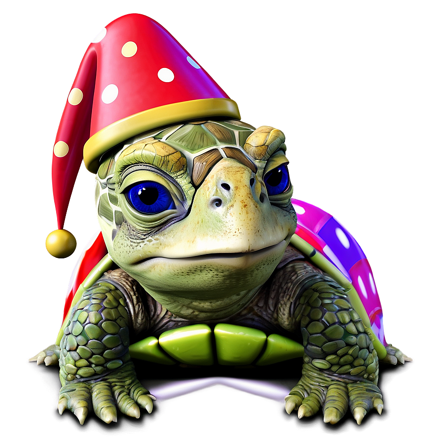 Turtle In A Party Hat Png Bgq PNG