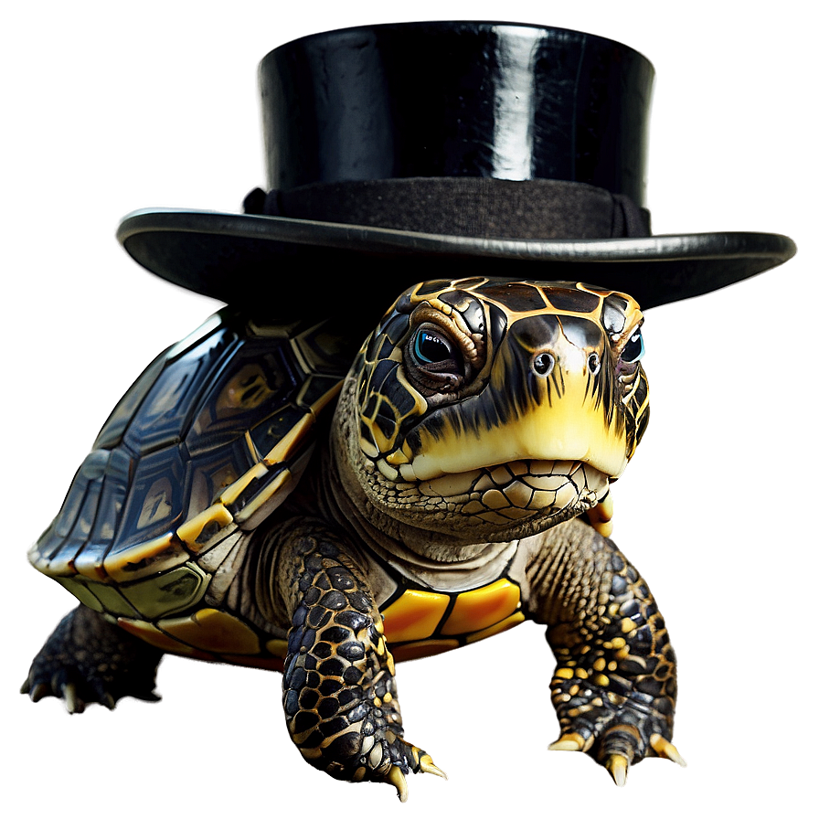 Turtle In A Top Hat Png Gdl88 PNG