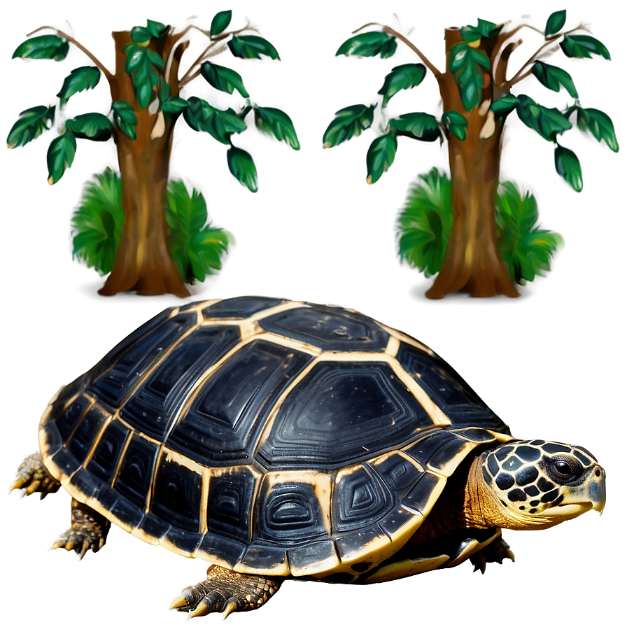 Turtle In Natural Habitat Png Kjl PNG