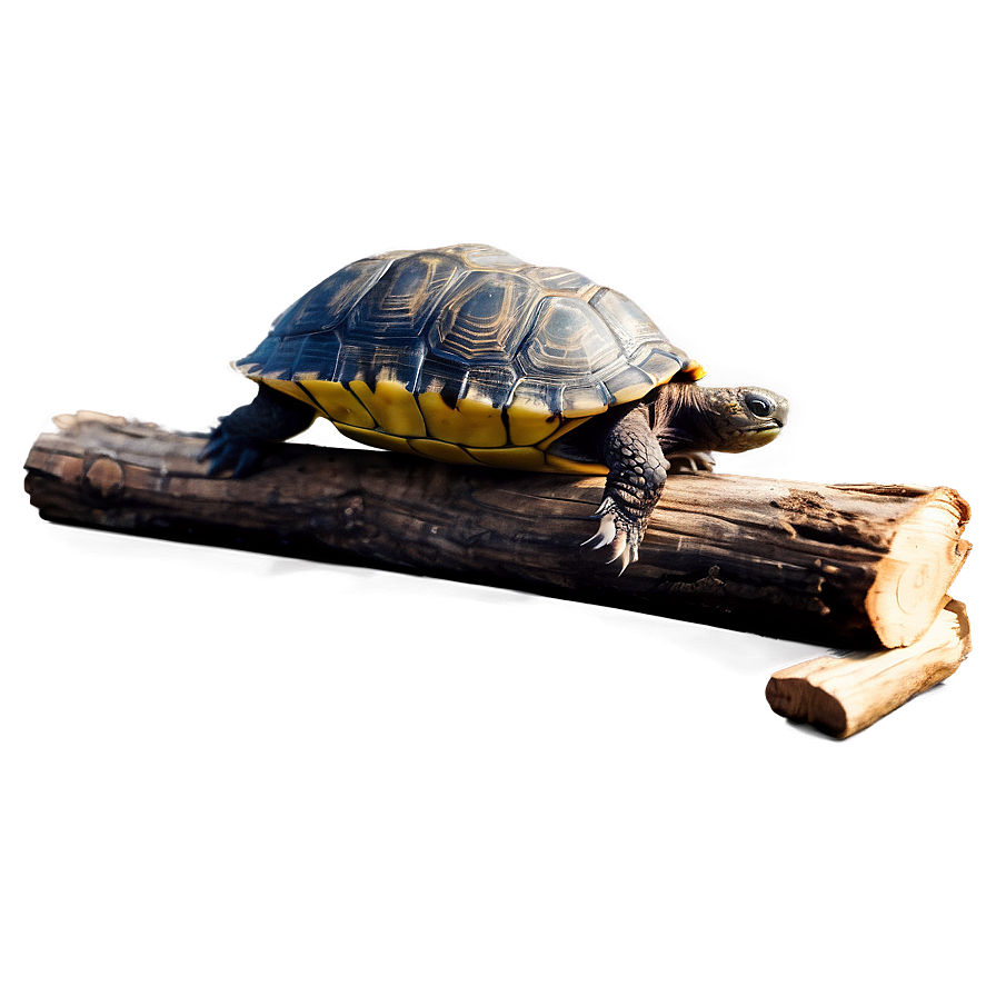 Turtle On A Log Clipart Png 06242024 PNG