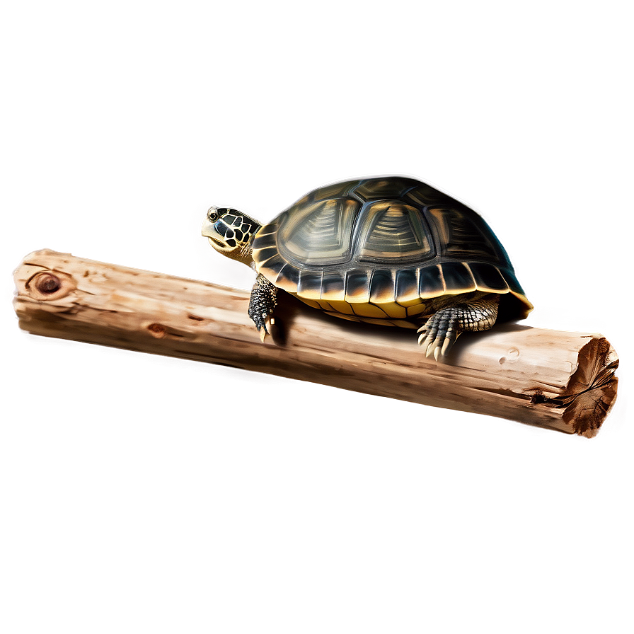 Turtle On A Log Clipart Png 52 PNG